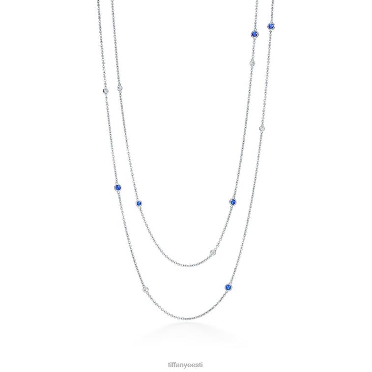 plaatina safiiride ja teemantidega