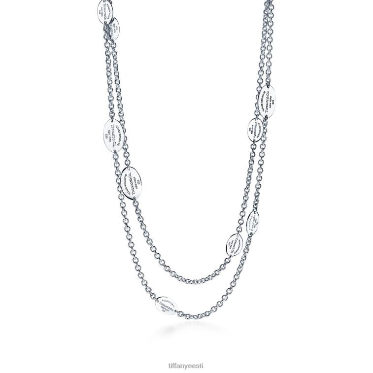 ehted unisex Tiffany FZP8X336 ovaalne tag jaama kaelakee
