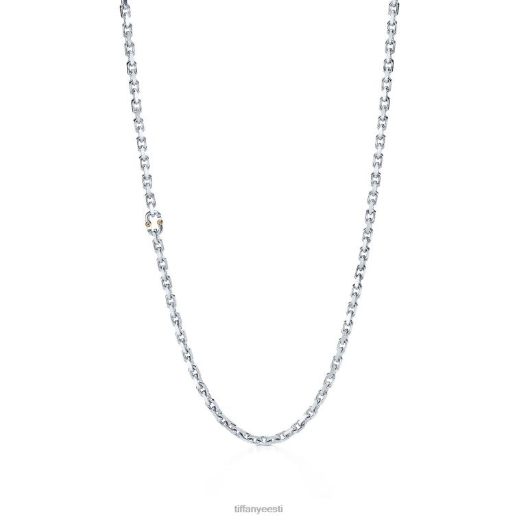 ehted unisex Tiffany FZP8X431 tootja kett kaelakee hõbedast ja 18k kullast