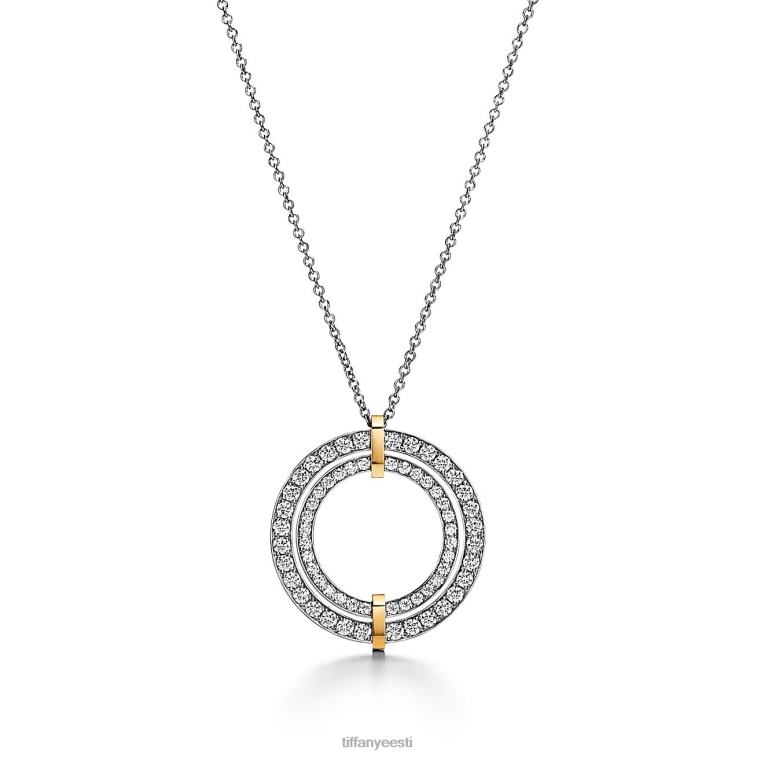 plaatina ja kollase kullaga teemantidega