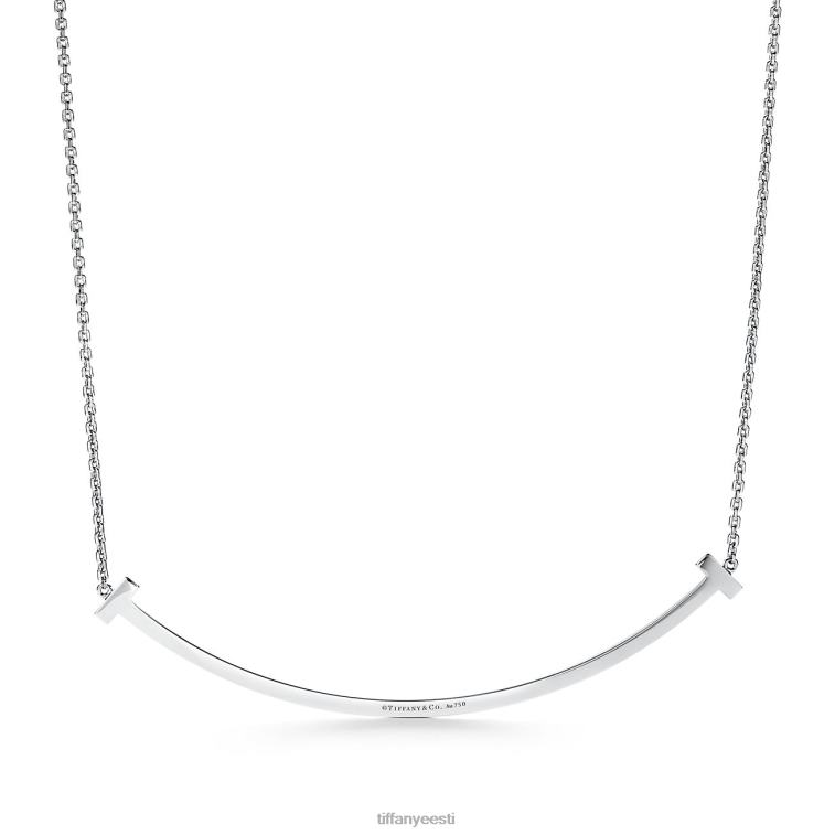 ehted unisex Tiffany FZP8X473 Eriti suur naeratuse ripats 18k valgest kullast