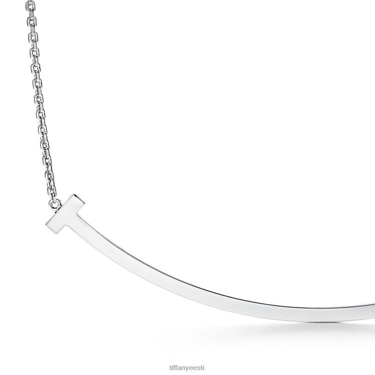 ehted unisex Tiffany FZP8X473 Eriti suur naeratuse ripats 18k valgest kullast