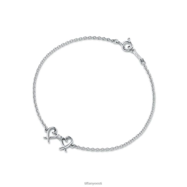 ehted unisex Tiffany FZP8X1034 kahekordne armastav südame käevõru