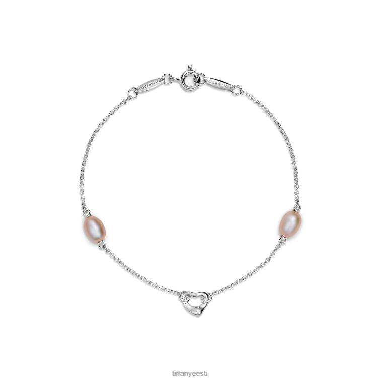 ehted unisex Tiffany FZP8X1036 pärlid õue ääres avatud südamega käevõru