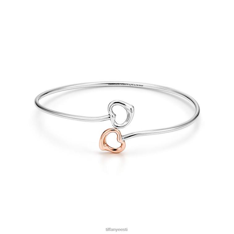 ehted unisex Tiffany FZP8X1066 kahekordne avatud südamega käevõru