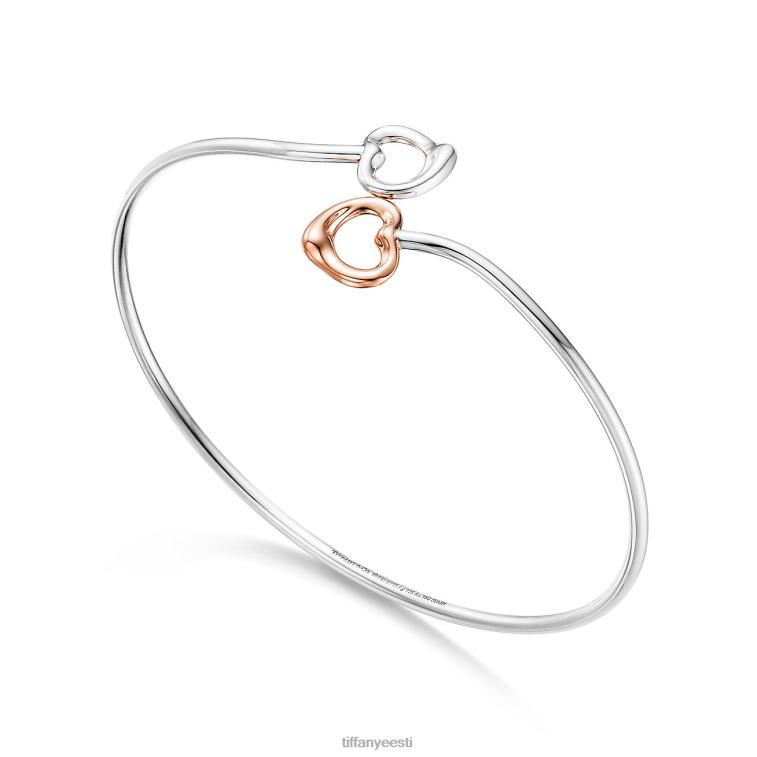 ehted unisex Tiffany FZP8X1066 kahekordne avatud südamega käevõru