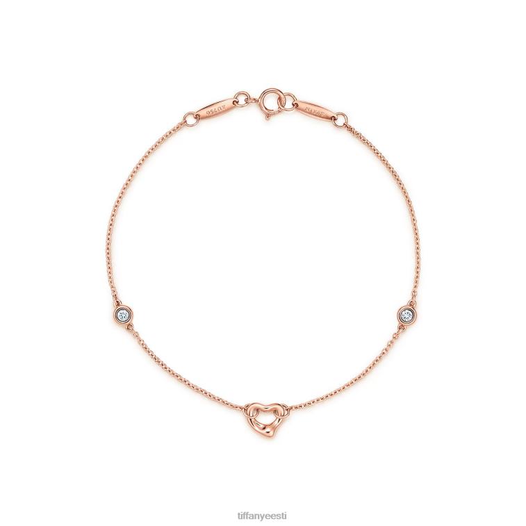 ehted unisex Tiffany FZP8X1090 teemandid õue ääres avatud südamega käevõru