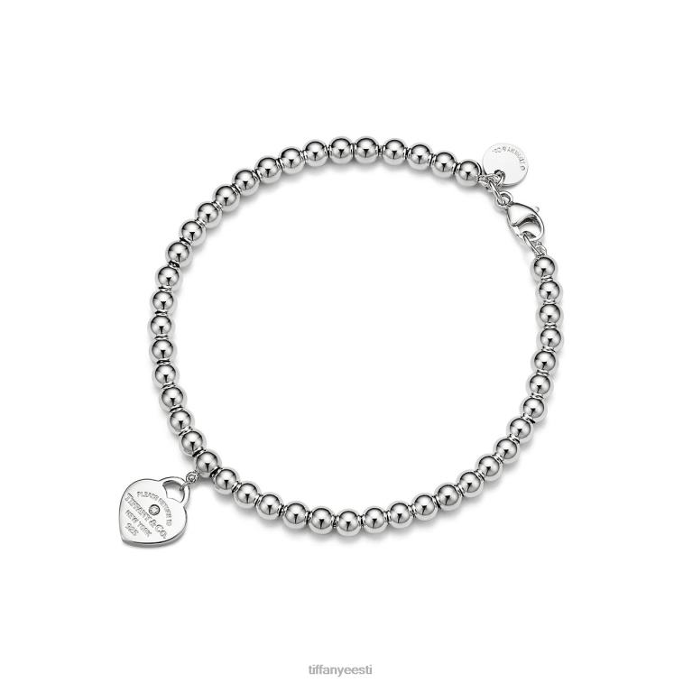 ehted unisex Tiffany FZP8X1151 punane mini südamehelmeste käevõru