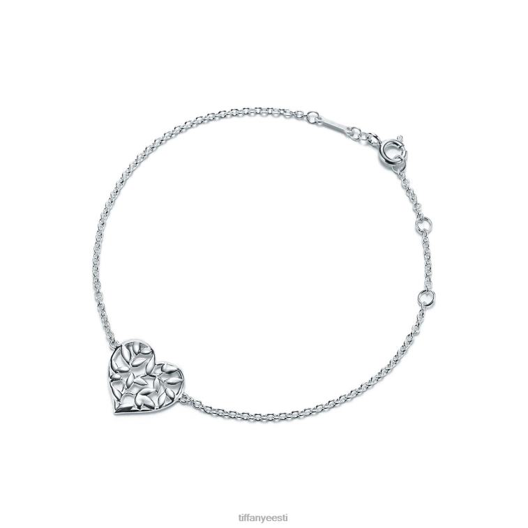 ehted unisex Tiffany FZP8X1193 oliivilehe südamega käevõru