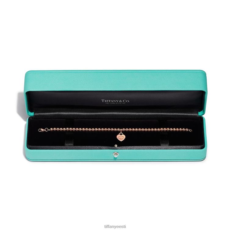 ehted unisex Tiffany FZP8X1275 südamesildiga helmestega käevõru