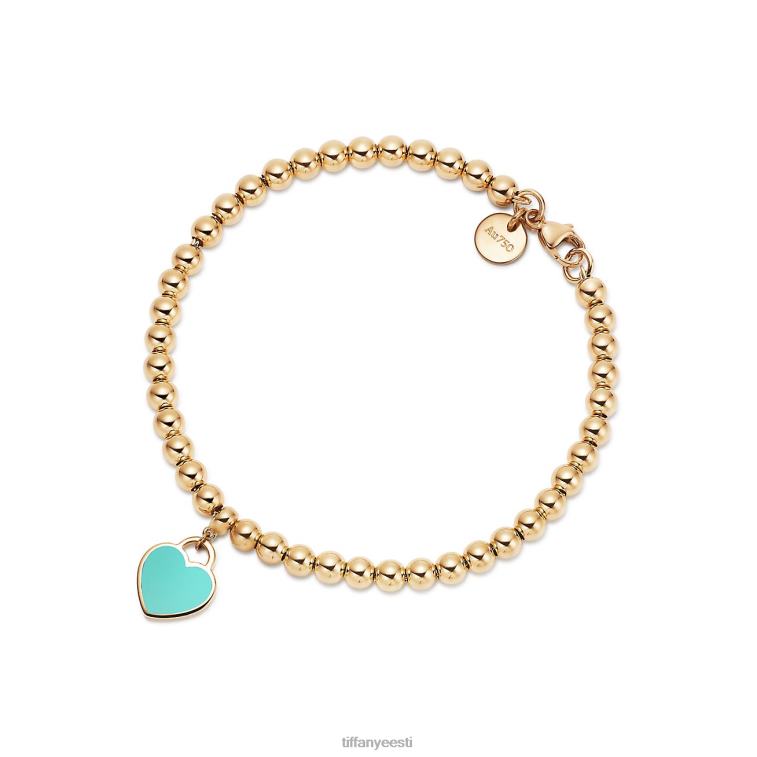 ehted unisex Tiffany FZP8X1276 mini südamesildiga helmestega käevõru