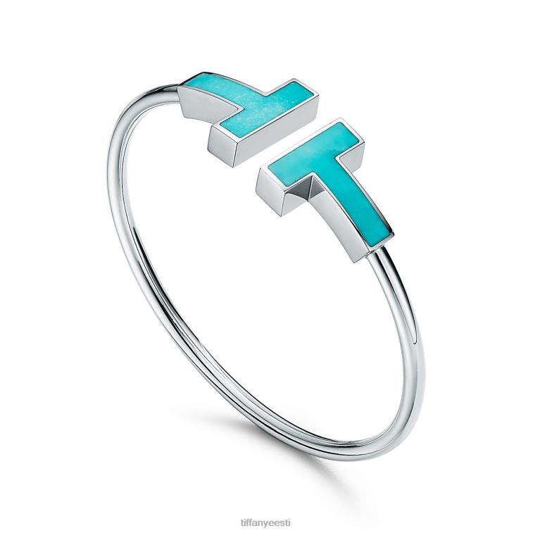 ehted unisex Tiffany FZP8X1287 lai türkiissinine traadist käevõru