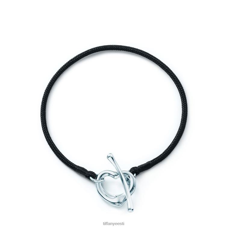 ehted unisex Tiffany FZP8X1300 avatud südamega siidist käevõru