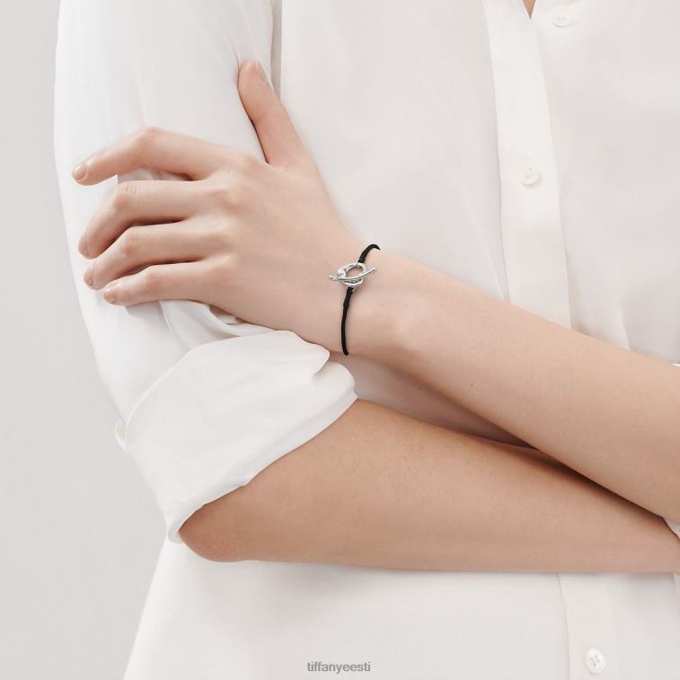 ehted unisex Tiffany FZP8X1300 avatud südamega siidist käevõru