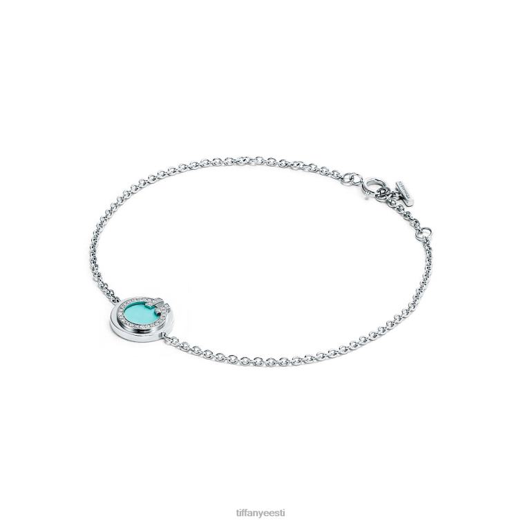 ehted unisex Tiffany FZP8X1317 teemant ja türkiissinine ringkäevõru