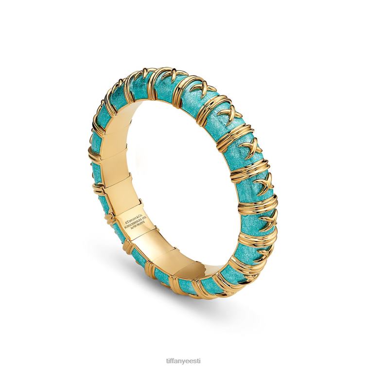 ehted unisex Tiffany FZP8X1441 croisillon taevasinine emailiga käevõru