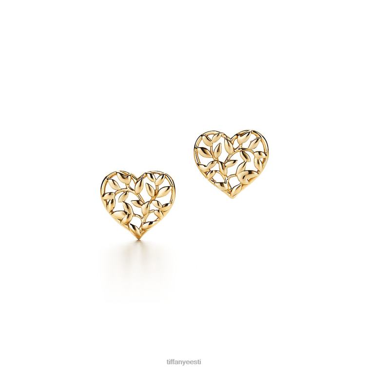 ehted unisex Tiffany FZP8X748 oliivilehtedest südamekõrvarõngad