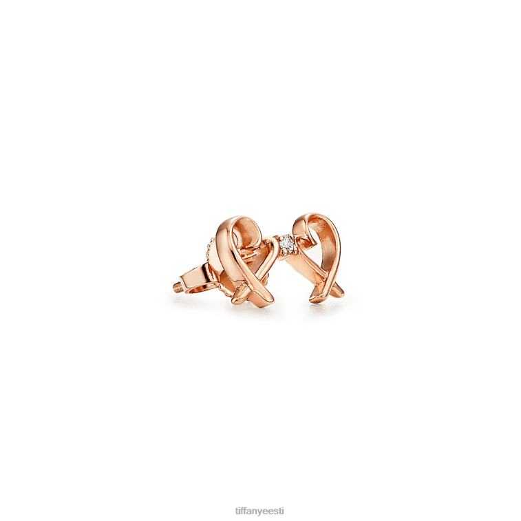 ehted unisex Tiffany FZP8X799 kahekordsed armastavad südamekõrvarõngad
