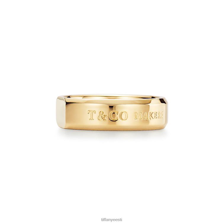 ehted unisex Tiffany FZP8X1573 maker keskmise viiluga sõrmus 18k kullast