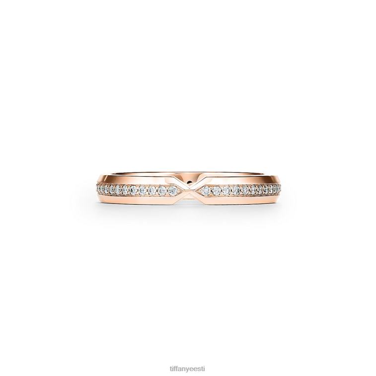 ehted unisex Tiffany FZP8X1600 teemantpesastusega kitsa riba rõngas