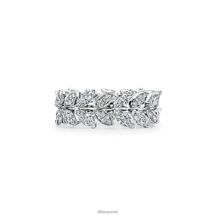 ehted unisex Tiffany FZP8X1646 Teemantviinapuust plaatinarõngas