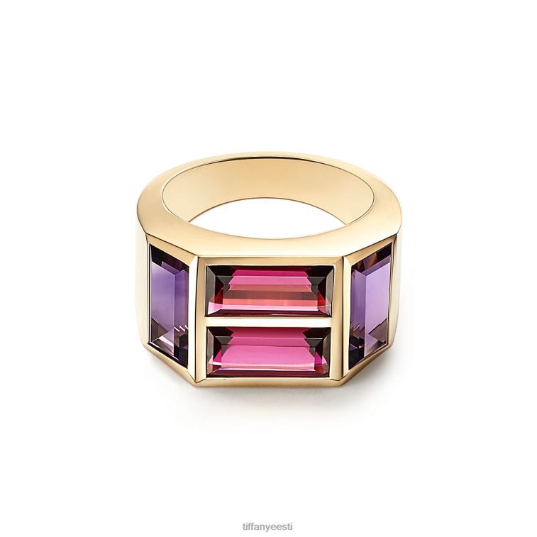 ehted unisex Tiffany FZP8X1660 baguette nelja kiviga sõrmus