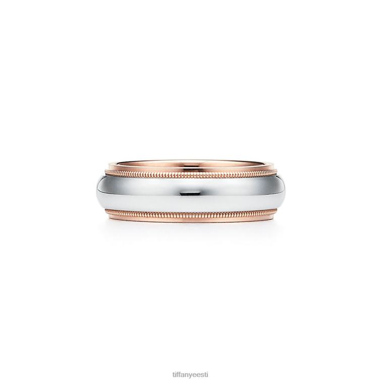 plaatina ja roosa kullaga