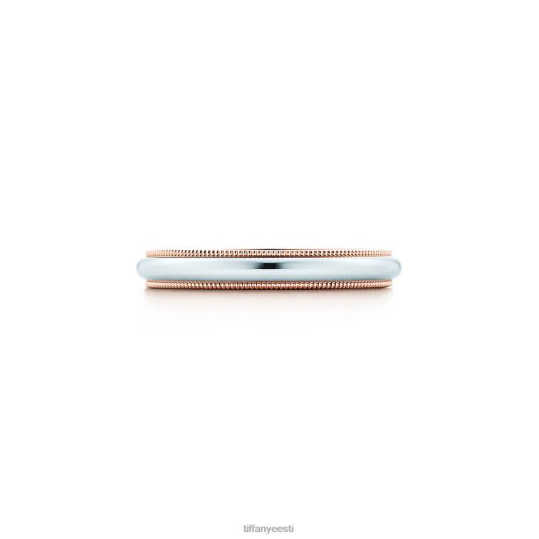 plaatina ja roosa kullaga