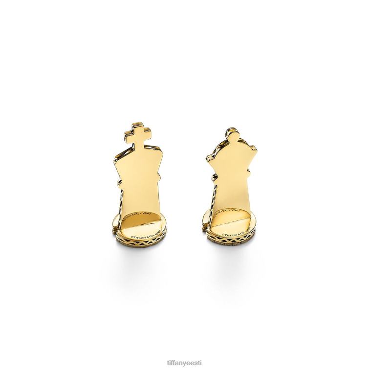 Kodu kaunistus unisex Tiffany FZP8X2348 hõbedast ja 24k kullast vermeili malekomplekt